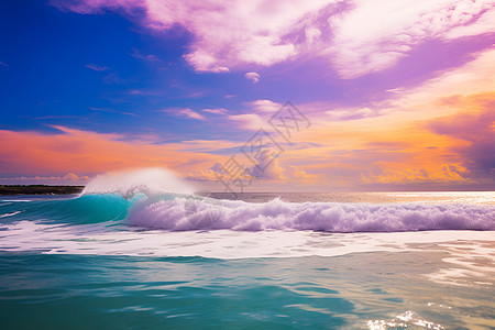 海洋的浪花图片