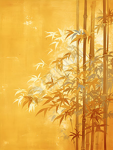 雅致的中国水墨画竹子图片