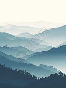 抽象森林山脉图片