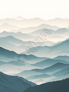 山脉抽象艺术图片