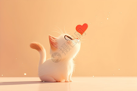 可爱猫咪插画图片