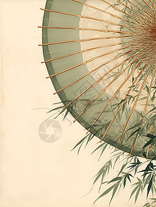 中国风翠竹油纸伞图片