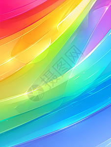 绚丽彩虹色壁纸图片