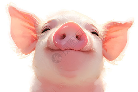 绘画的动物小猪图片
