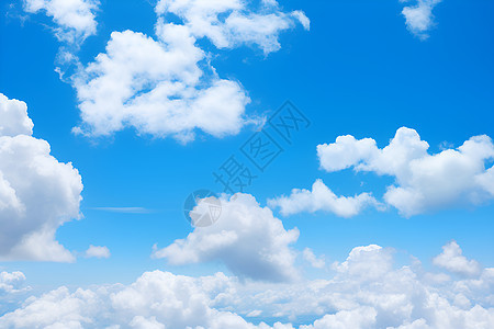 蓝天白云美景图片