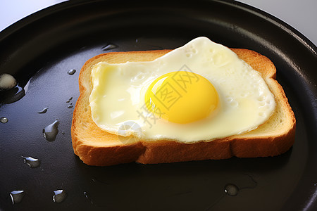 早晨健康煎蛋早餐图片