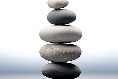 平衡的石头图片