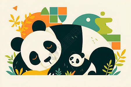 设计的动物熊猫图片