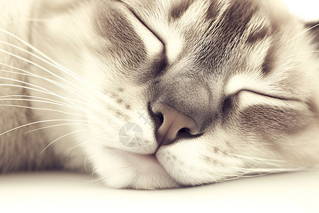 猫咪闭着眼睛睡觉图片