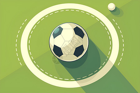 扁平设计的足球图片