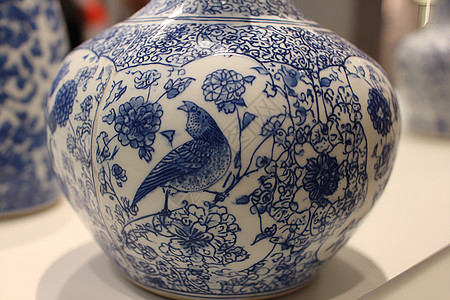 青花瓷花鸟瓶高清图片下载-正版图片602307649-摄图网