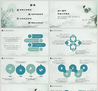 绿色中国风古典商务通用PPT动态模版ppt文档