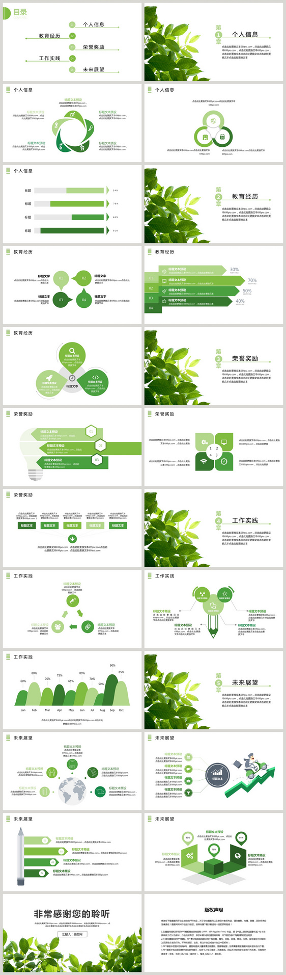 简约个人简历ppt模板