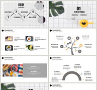 营养美食发布PPT模板ppt文档