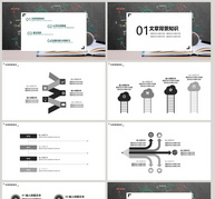 黑板墙教育培训课件PPT模板ppt文档