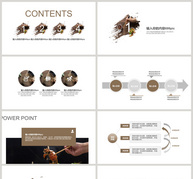 原木美食品牌宣传PPT模板ppt文档