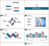医学医疗总结汇报计划PPT模板ppt文档