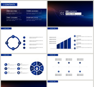 蓝色大气科技企业介绍PPT模板ppt文档
