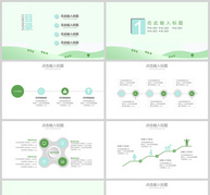 绿色天然环保PPT模板ppt文档