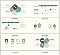 SWOT日历箭头PPT图表合集ppt文档