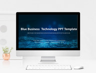 深蓝科技商业汇报&企业宣传PPT模板设计图片