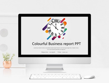 彩色简约商业计划书PPT模板目录页高清图片素材