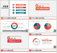 pdca循环工作方法培训PPT模板ppt文档