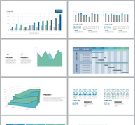 清新数据可视化信息图合集ppt文档