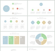 浅色系可视化信息图表合集ppt文档