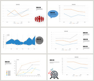 折线图PPT图表合集ppt文档