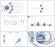 科技风工作汇报ppt背景ppt文档