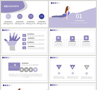 瑜伽健身PPT模板ppt文档
