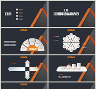 大气企业文化总结宣传PPT模板ppt文档