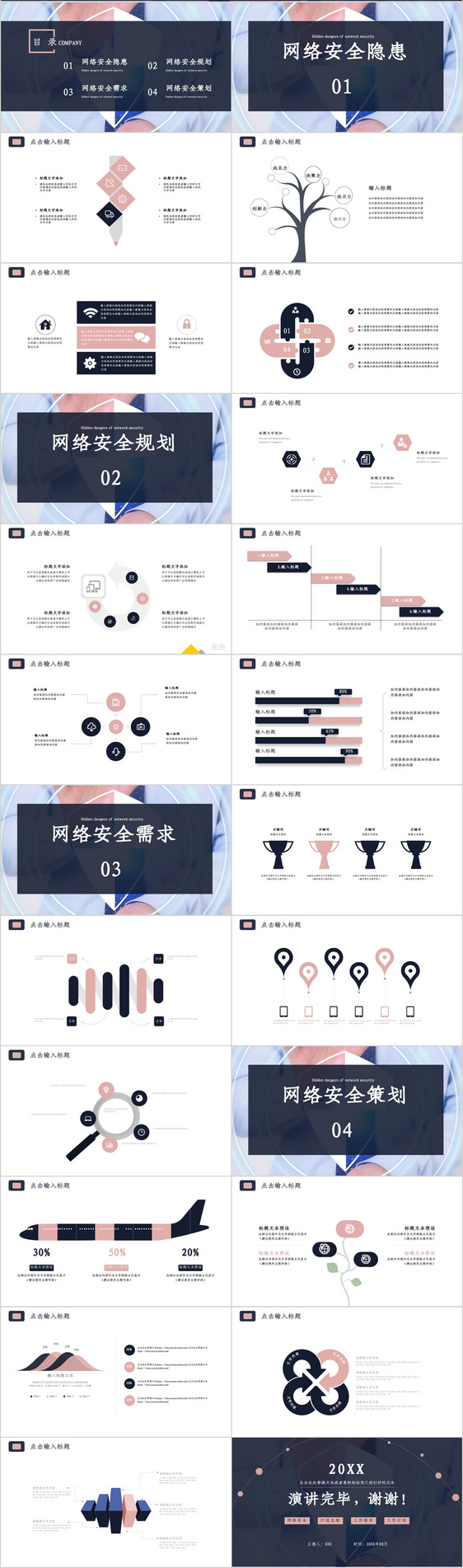 网络安全PPT模板