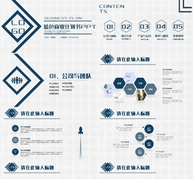 蓝色大气简约商业计划书PPT模板ppt文档