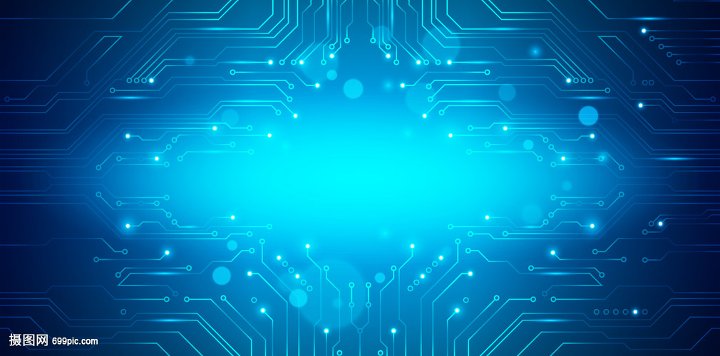 电子线路线条科技背景