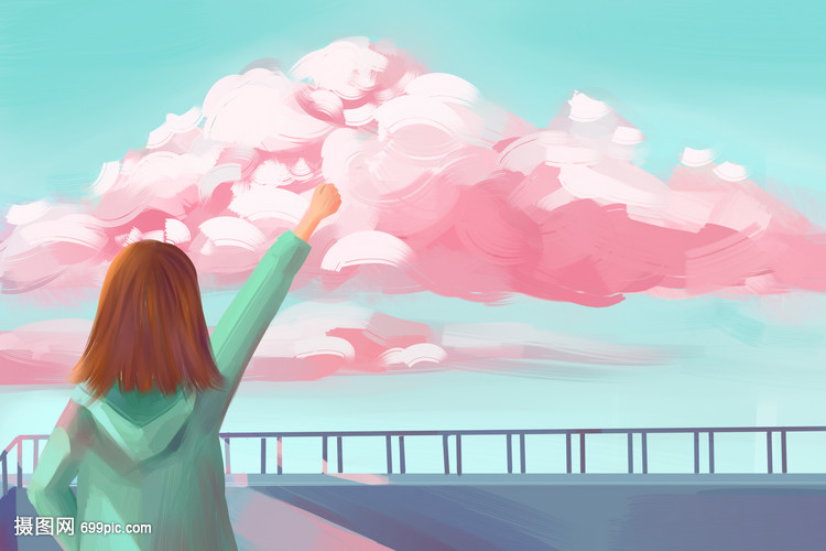 美好的一天插画