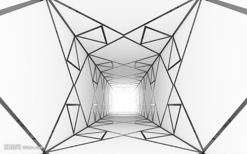 三维空间几何结构背景