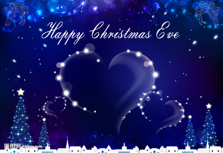 平安夜快乐祝福贺卡