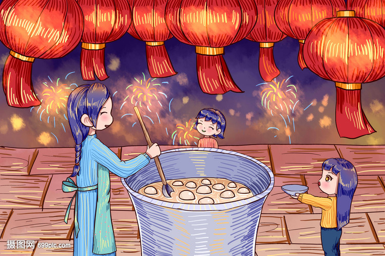 元宵节煮汤圆