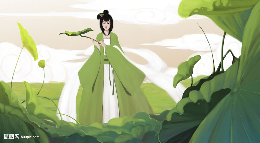 荷叶罗裙一色裁