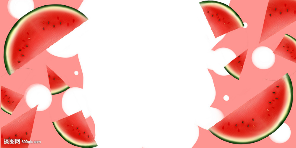 新鲜水果西瓜壁纸插画