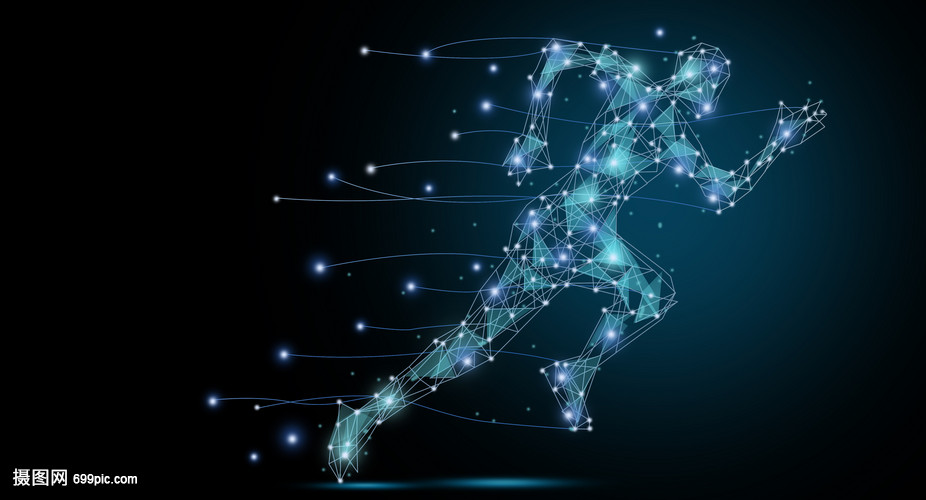 跑步运动员背景