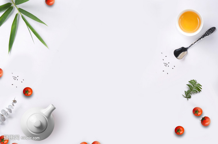 茶与饮食健康简洁桌面背景