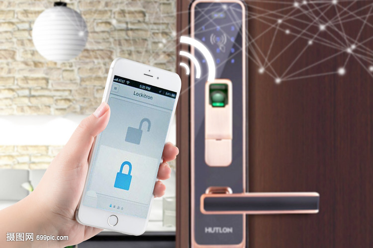 手机智能门锁