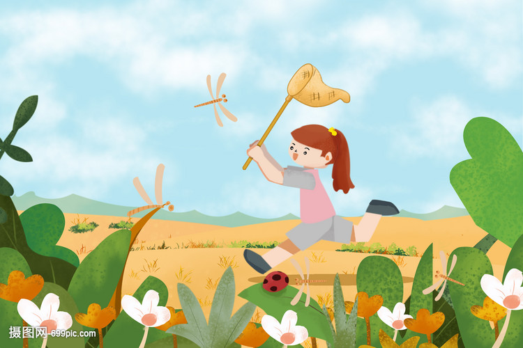 童趣童年捉蜻蜓