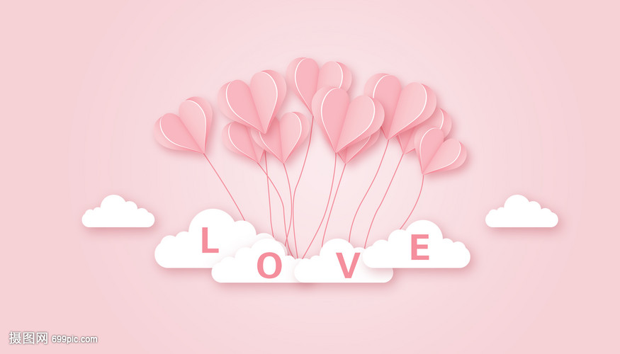 浪漫爱心气球