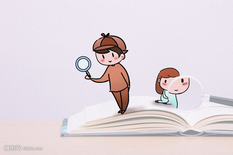 小侦探创意摄影插画