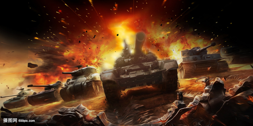 战场上的坦克