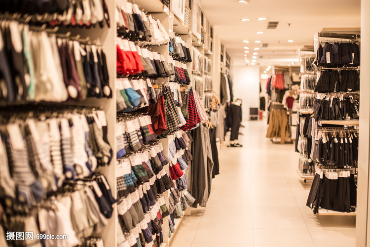 商场男装袜子内裤系列展示